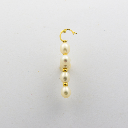 An-/Einhänger aus 585 Gelbgold mit Perle, nachhaltiger second hand Schmuck perfekt aufgearbeitet