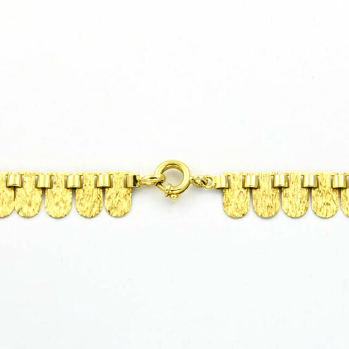 Collier aus 585 Gelbgold, nachhaltiger second hand Schmuck perfekt aufgearbeitet