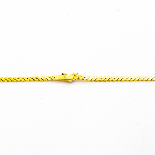 Collier aus 750 Gelb- und Weißgold mit Perle und Brillant, nachhaltiger second hand Schmuck perfekt aufgearbeitet