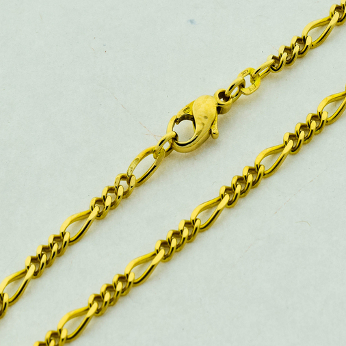 F. Binder Figarokette aus 585 Gelbgold, nachhaltiger second hand Schmuck perfekt aufgearbeitet