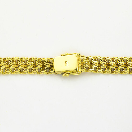 Garibaldikette aus 585 Gelbgold, nachhaltiger second hand Schmuck perfekt aufgearbeitet