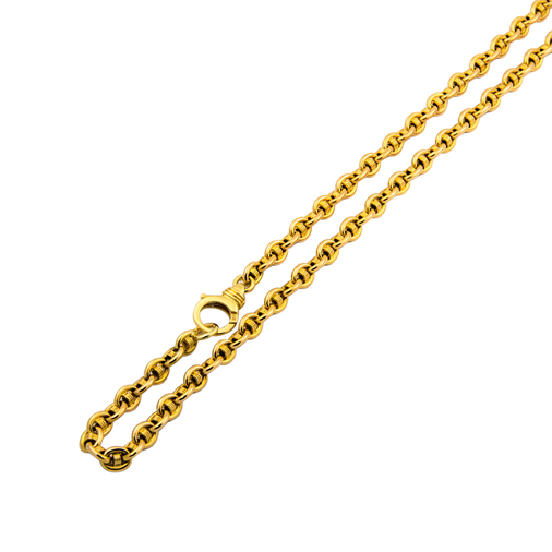 Halskette aus 750 Gelbgold, 46,5 cm, nachhaltiger second hand Schmuck perfekt aufgearbeitet