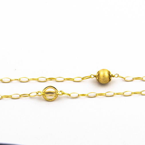 Halskette aus 585 Gelbgold, 90 cm, nachhaltiger second hand Schmuck perfekt aufgearbeitet