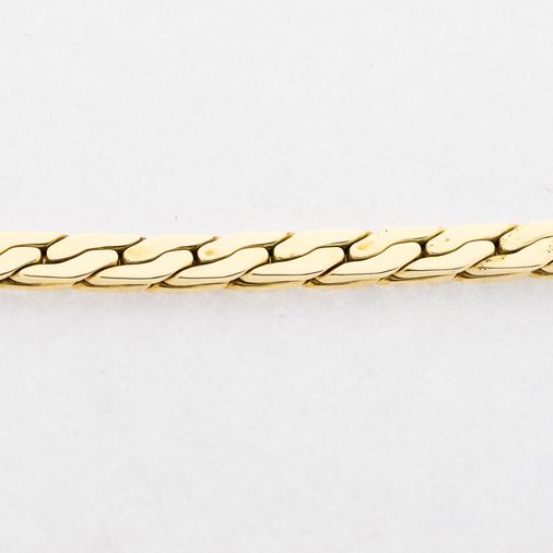 Halskette aus 585 Gelbgold, 44 cm, nachhaltiger second hand Schmuck perfekt aufgearbeitet