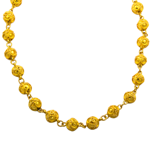 Halskette aus 750 Gelbgold, 45cm, nachhaltiger second hand Schmuck perfekt aufgearbeitet