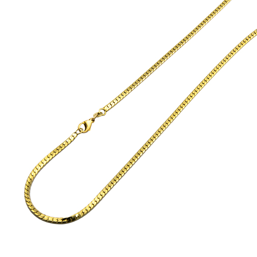 Halskette aus 585 Gelbgold, 43cm, nachhaltiger second hand Schmuck perfekt aufgearbeitet