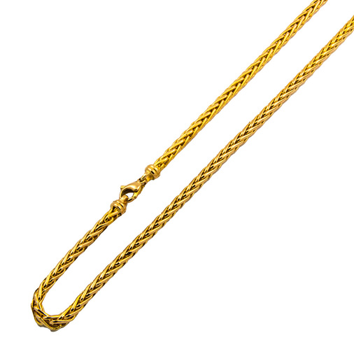 Halskette aus 585 Gelbgold, 70cm, nachhaltiger second hand Schmuck perfekt aufgearbeitet