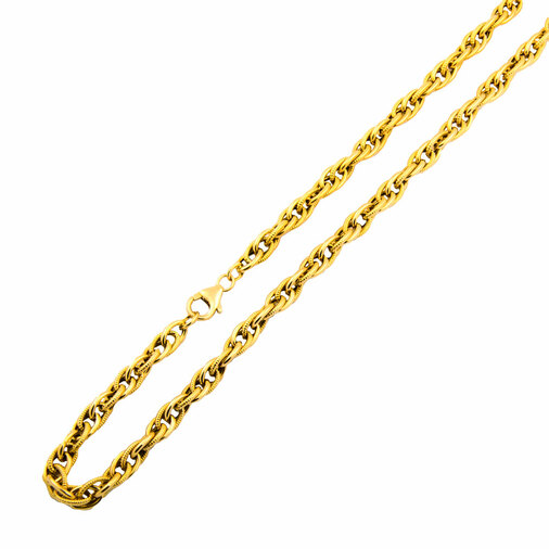 Halskette aus 585 Gelbgold, 48cm, nachhaltiger second hand Schmuck perfekt aufgearbeitet