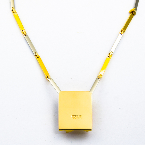 Lapponia Collier aus 585 Gelb- und Weißgold, 42cm, nachhaltiger second hand Schmuck perfekt aufgearbeitet