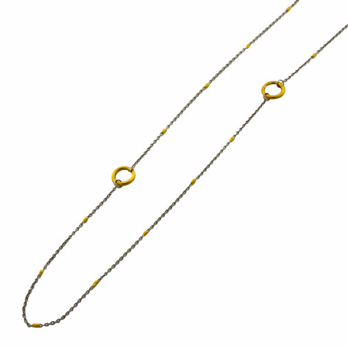 Niessing Halskette aus 950 Platin/Gold, nachhaltiger second hand Schmuck perfekt aufgearbeitet