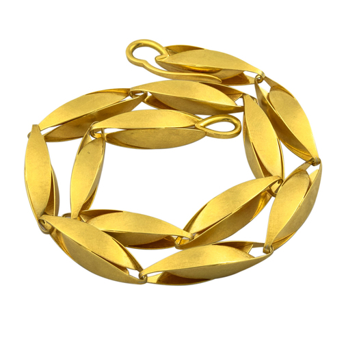 Pur Collier aus 750 Platin/Gold, 45 cm, nachhaltiger second hand Schmuck perfekt aufgearbeitet