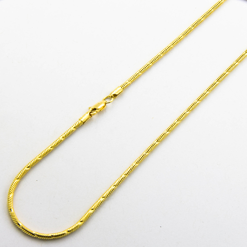 Schlangenkette aus 585 Gelbgold, nachhaltiger second hand Schmuck perfekt aufgearbeitet