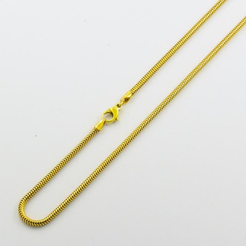 Schlangenkette aus 585 Gelbgold, nachhaltiger second hand Schmuck perfekt aufgearbeitet