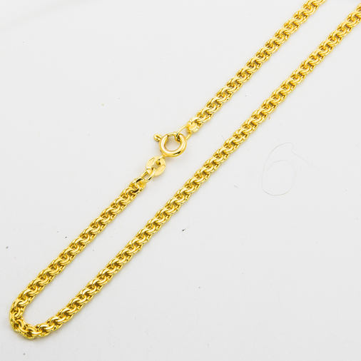 Uno A Erre Halskette aus 585 Gelbgold, nachhaltiger second hand Schmuck perfekt aufgearbeitet