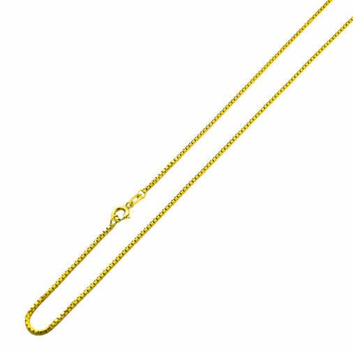 Veneziakette aus 585 Gelbgold, 60cm, nachhaltiger second hand Schmuck perfekt aufgearbeitet