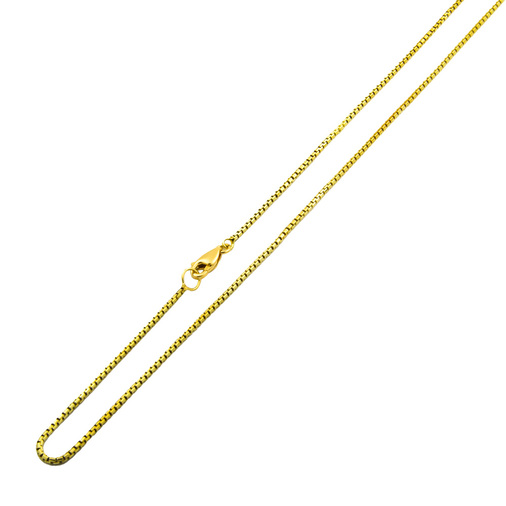 Veneziakette aus 585 Gelbgold, 51cm, nachhaltiger second hand Schmuck perfekt aufgearbeitet