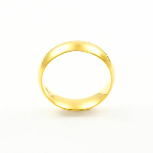 Ring aus 750 Gelbgold, nachhaltiger second hand Schmuck perfekt aufgearbeitet