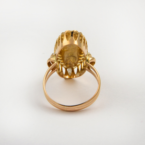 Ring Heiliger aus 750 Gelb- und Roségold, nachhaltiger second hand Schmuck perfekt aufgearbeitet