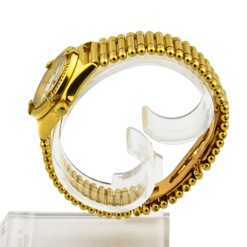 Breitling Callistino mit Datumsanzeige, Zentralsekunde, verschraubter Krone, Edelsteinbesatz, Leuchtziffern und drehbare Lünette, gebrauchte Luxusuhren im Top-Zustand