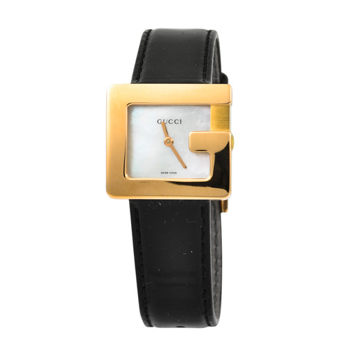 Gucci Damenarmbanduhr Quarzwerk G-Watch, gebrauchte Luxusuhren im Top-Zustand