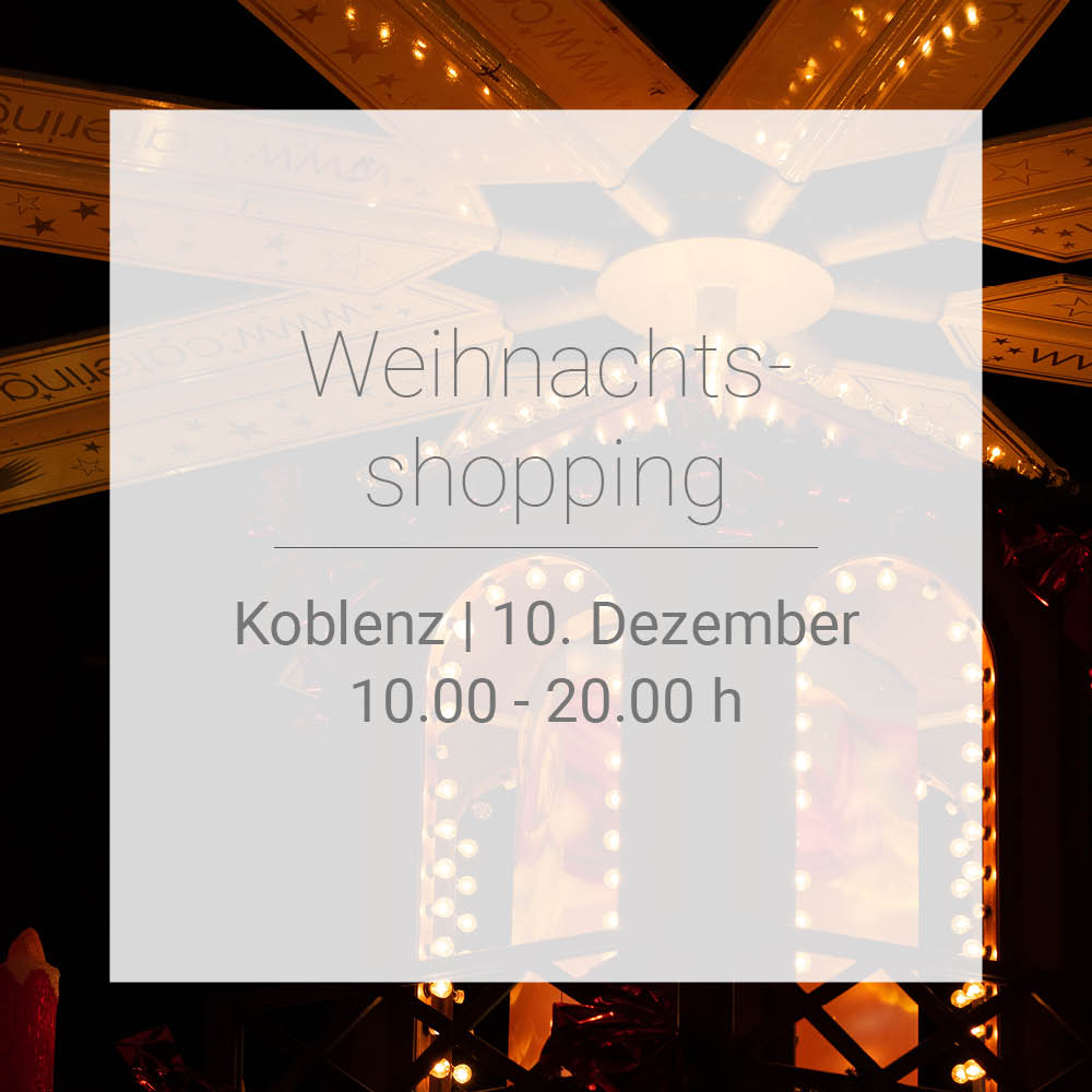 Schmuckkontor Koblenz - Weihnachtsshopping 10.12.2022
