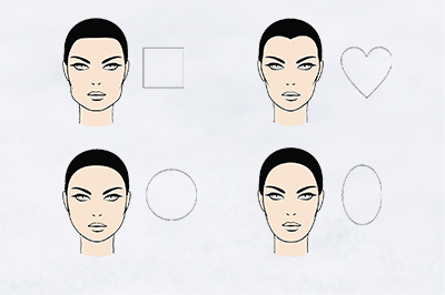 Welche Ohrringe passen zu mir und meiner Gesichtsform? Die unterschiedlichen Gesichtsformen oval, rund, herzförmig und eckig.