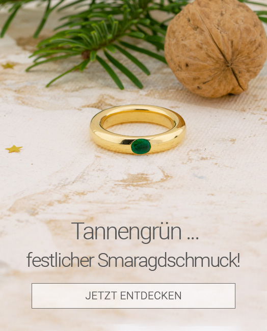 Gebrauchter Schmuck mit Smaragd - Ring aus Gelbgold mit Smaragd