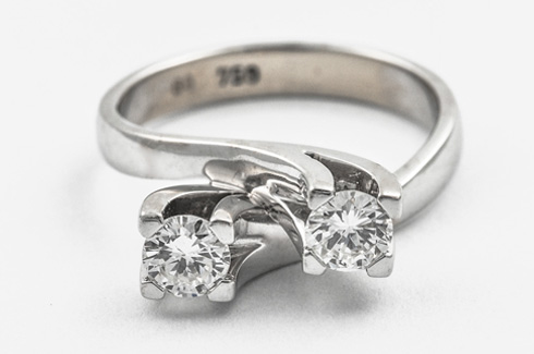 Hochwertigen secondhand Toi-et-Moi-Ring als Verlobungsring online kaufen
